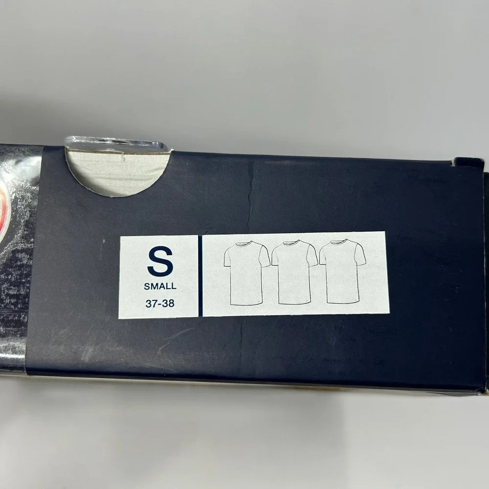 Gap Mens 3 Pack Classic Fit Cotton Crew Neck Shirts White Small New